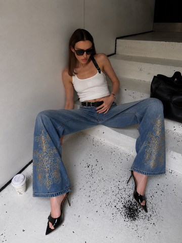 The Aurelia Embroidered Jeans