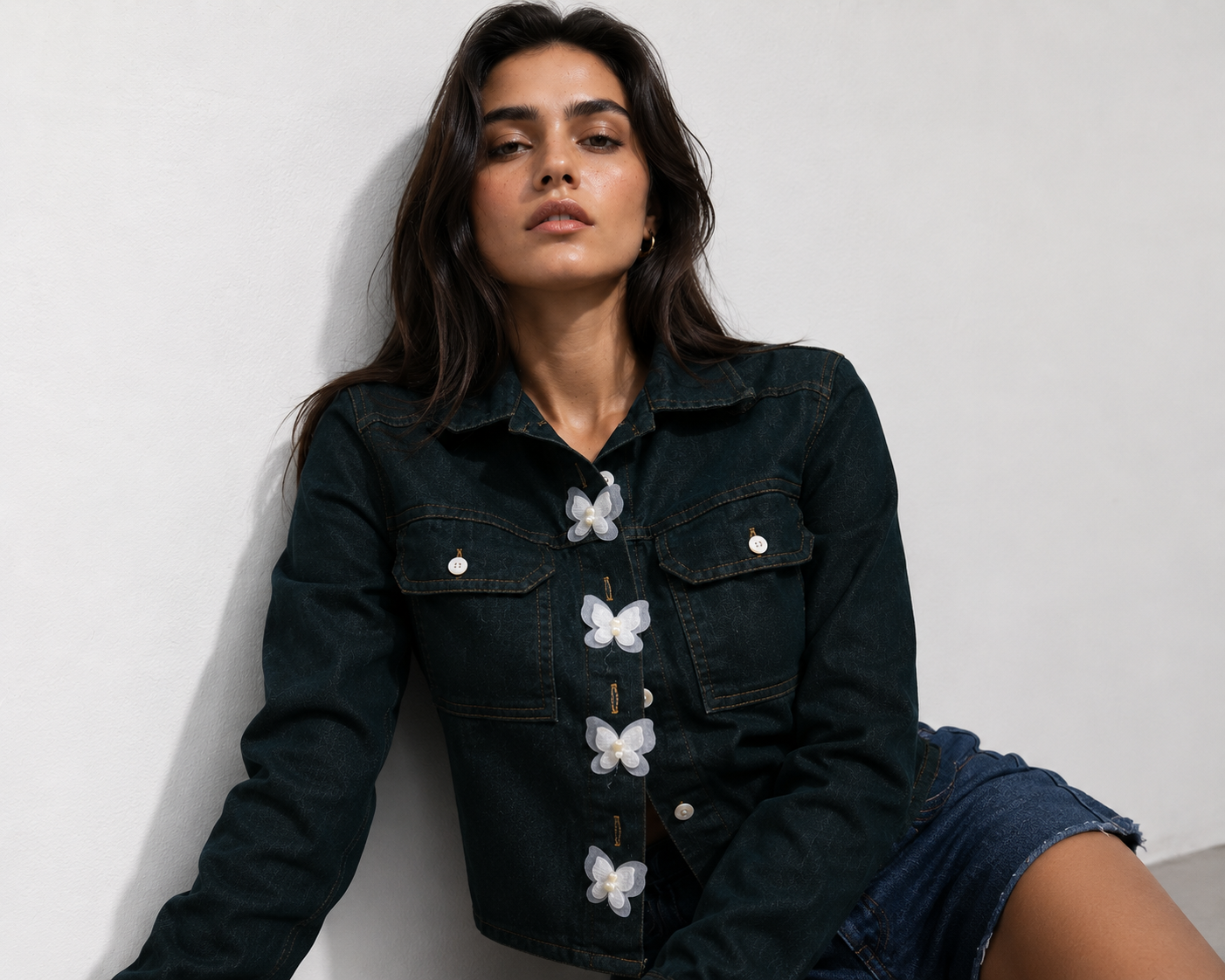 Flutter Denim Overshirt