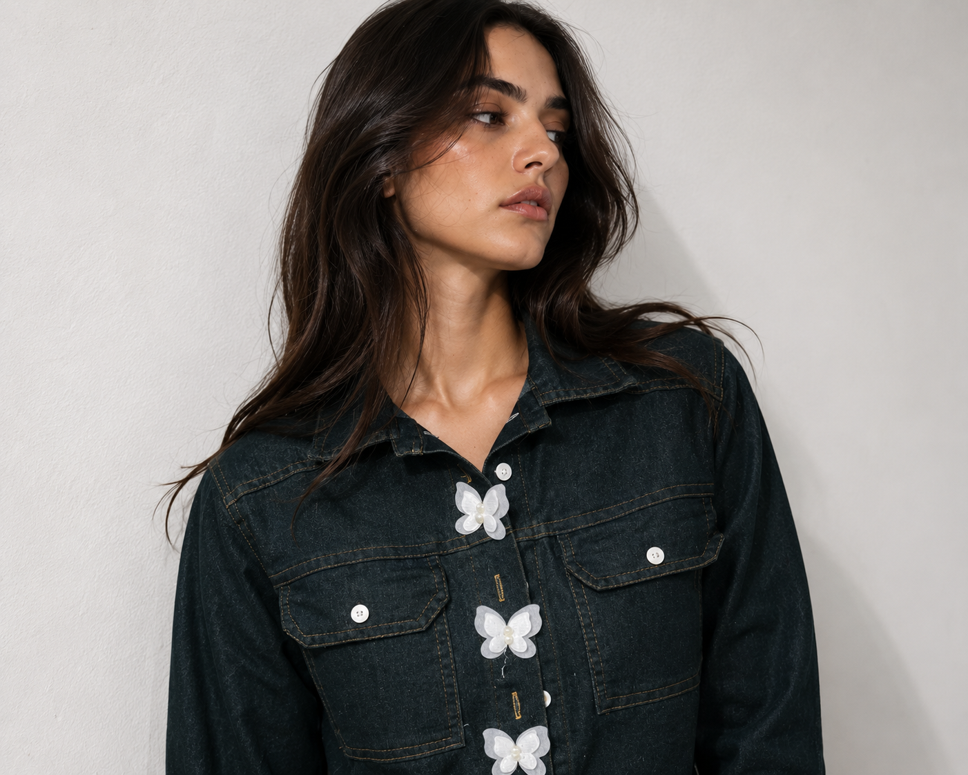 Flutter Denim Overshirt