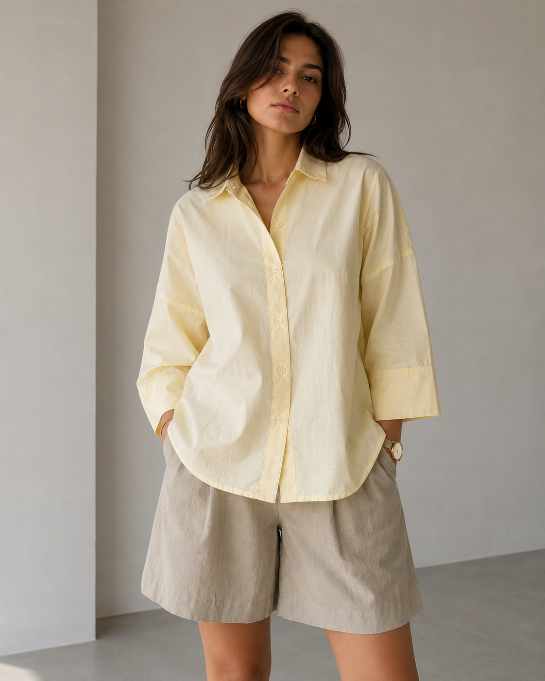 Butter Bloom Oversized Shirt