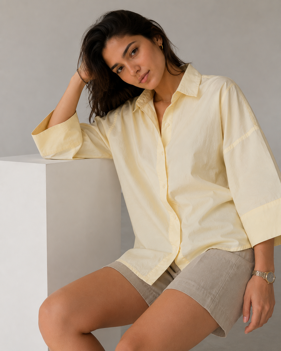 Butter Bloom Oversized Shirt