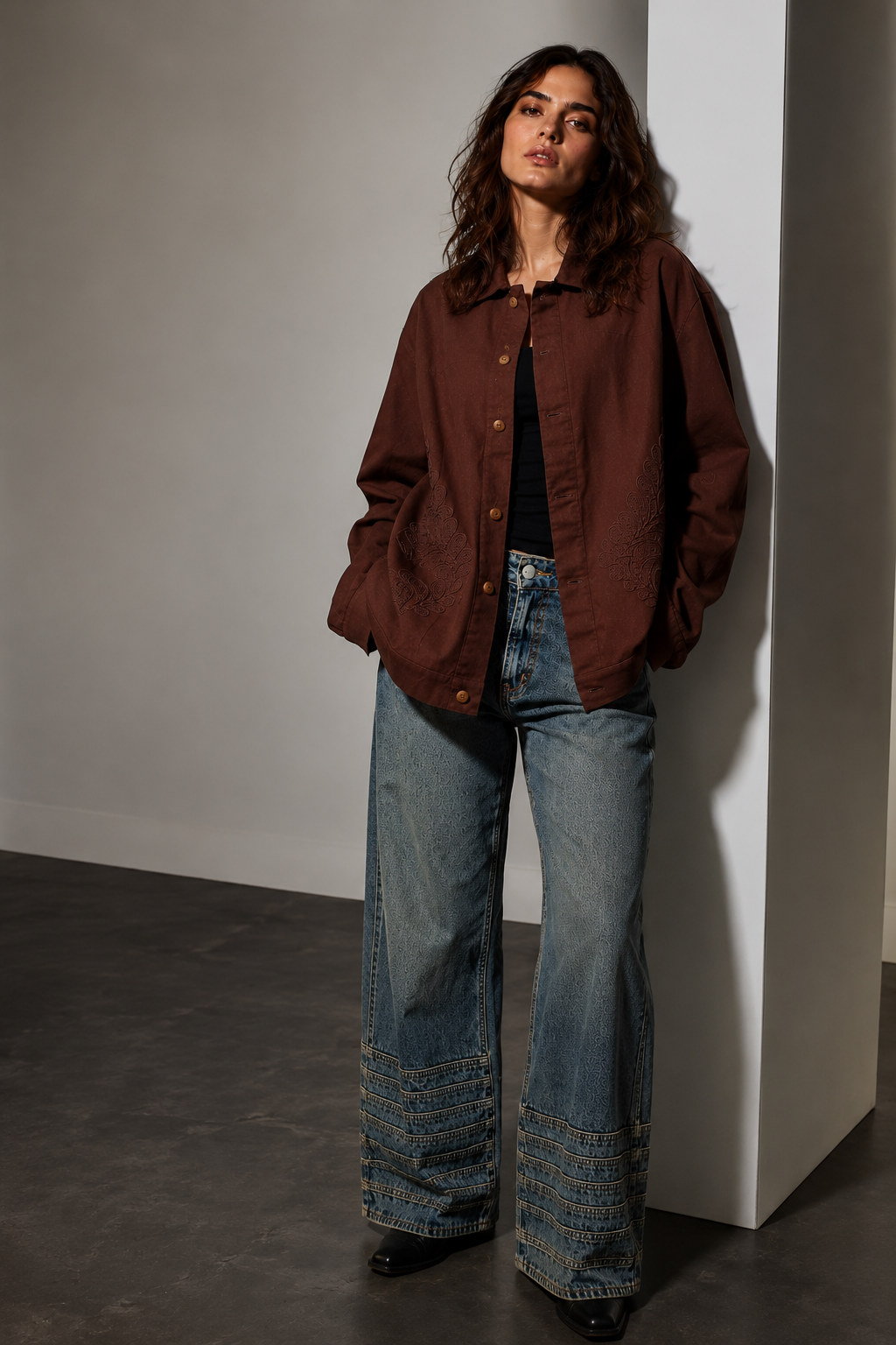 Amazing Founder's Jacket – Signature Oversized Fit worn by a model. Buy the best clothes from Thirtieth .in