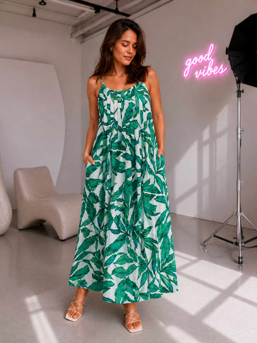 Amazing Canopy Dress worn by a model. Buy the best clothes from Thirtieth .in