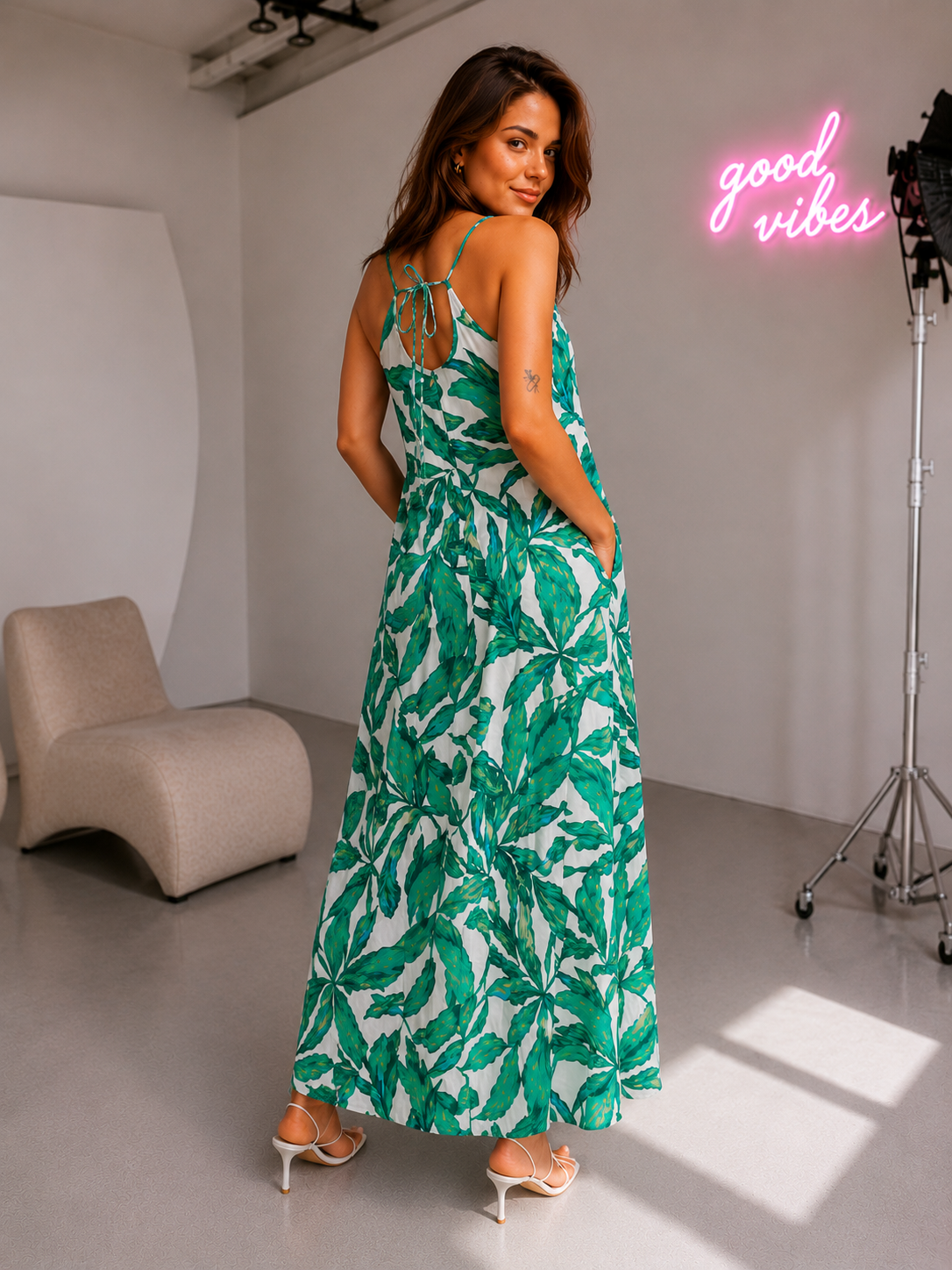 Amazing Canopy Dress worn by a model. Buy the best clothes from Thirtieth .in