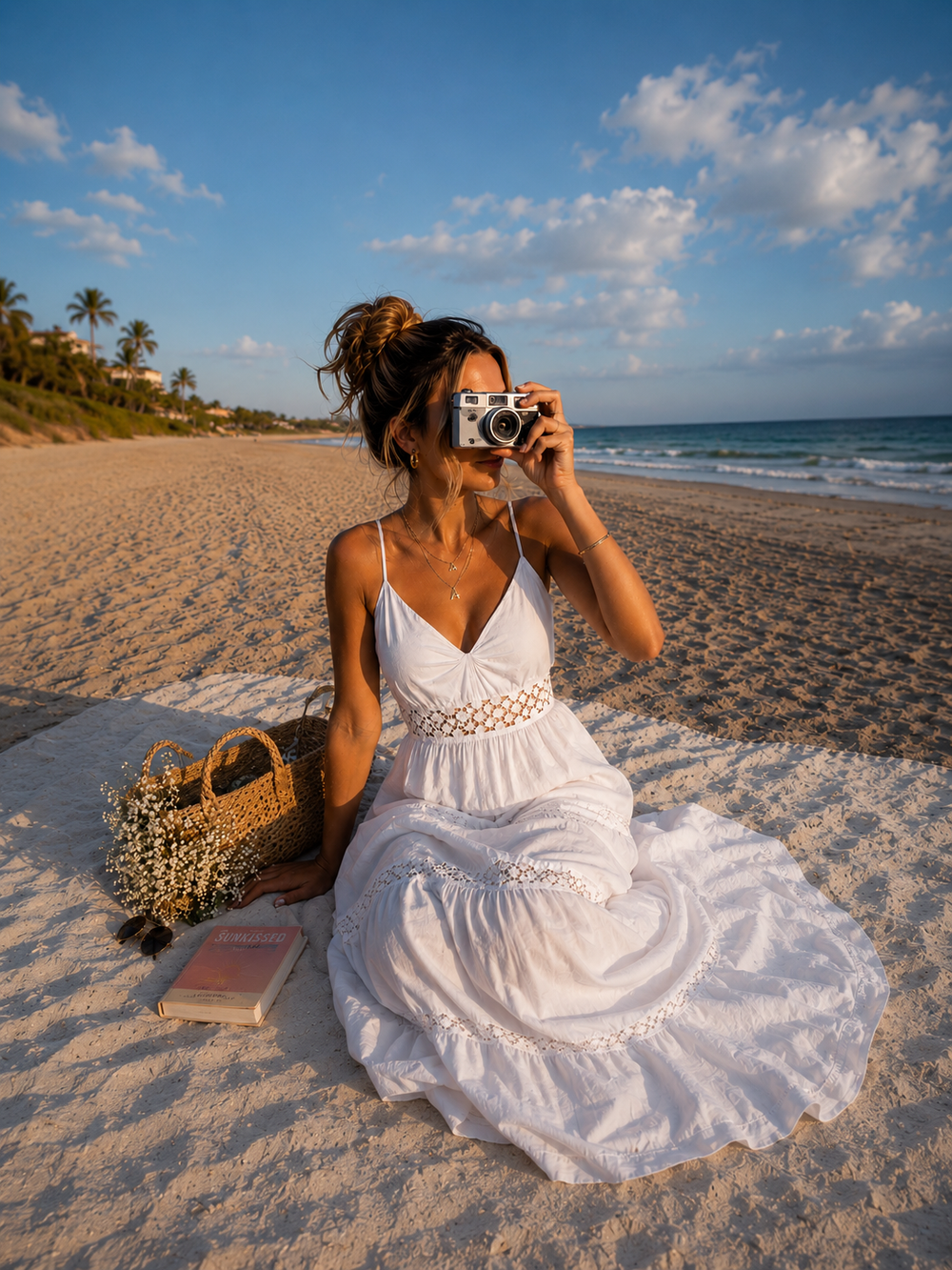 Amazing Air Cotton Beach Dress worn by a model. Buy the best clothes from Thirtieth .in