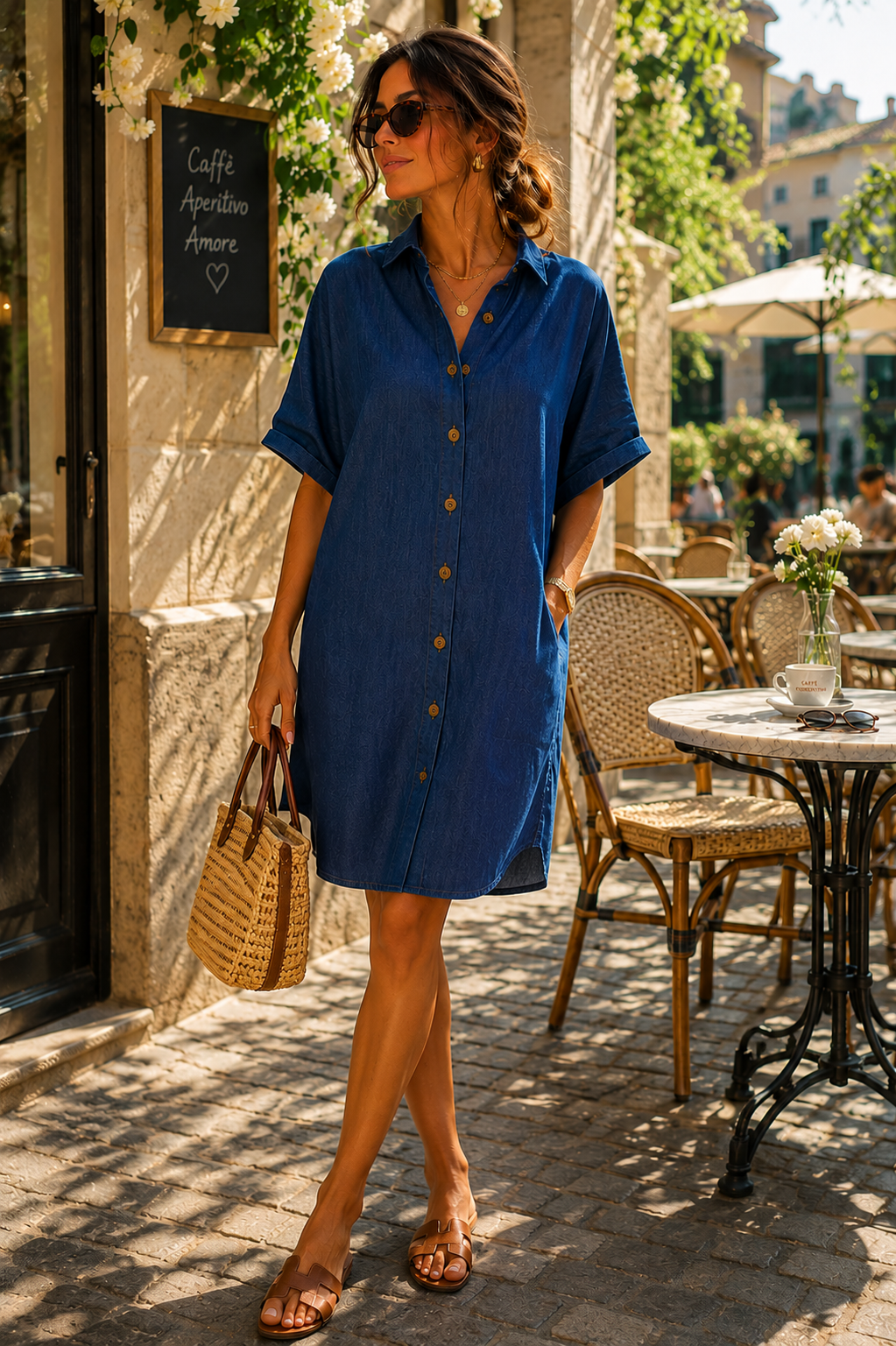 Indie Blue Midi Dress