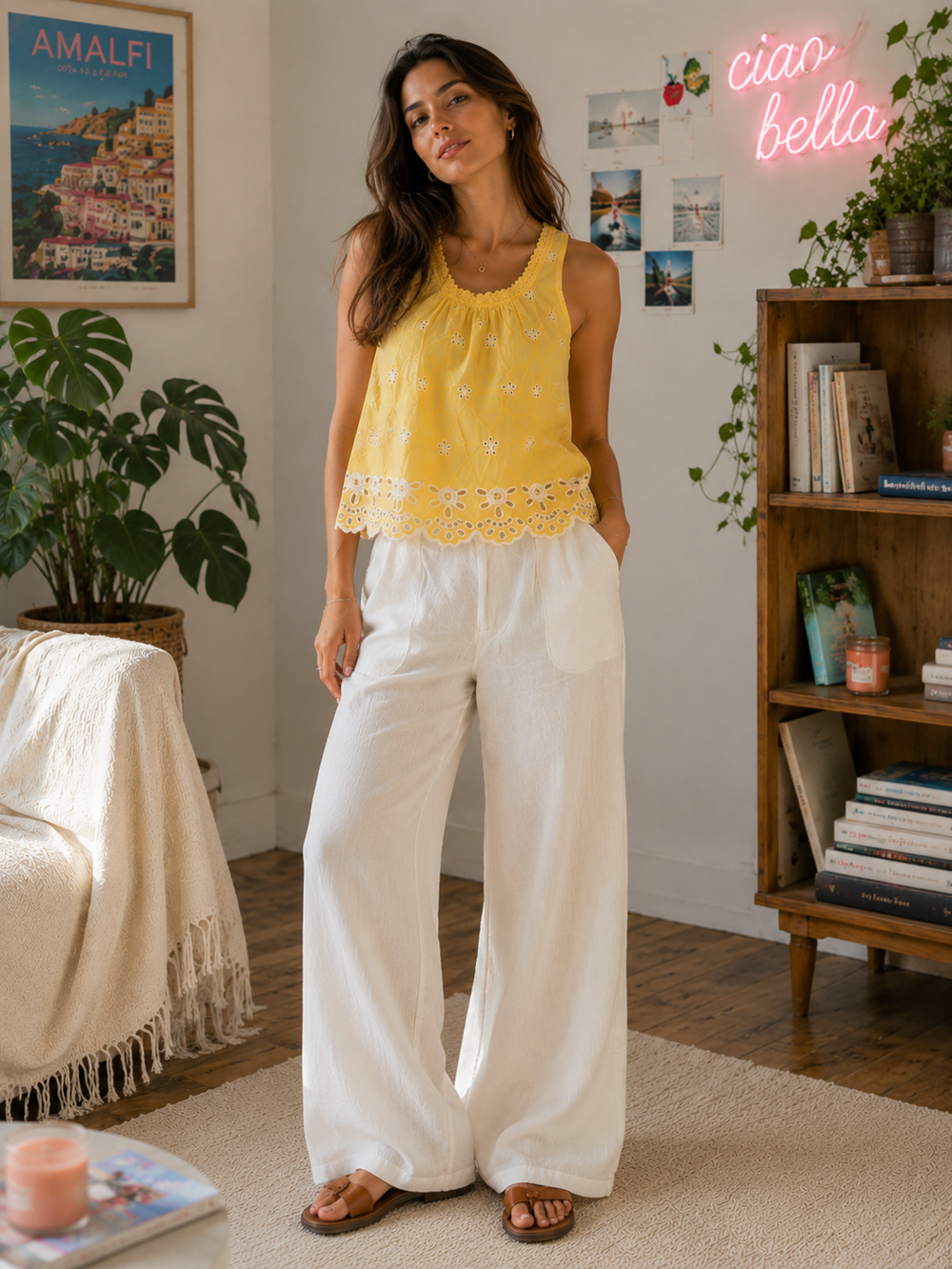 Amazing Limone Breeze Co-ord Set worn by a model. Buy the best clothes from Thirtieth .in