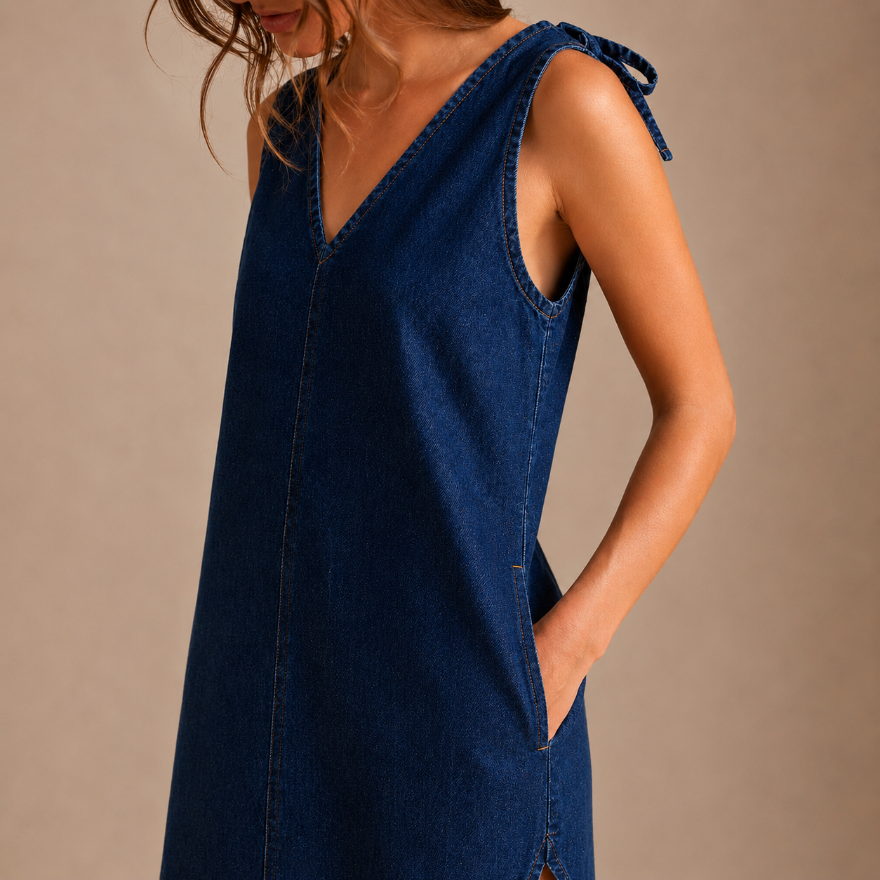 Sunset Denim Midi