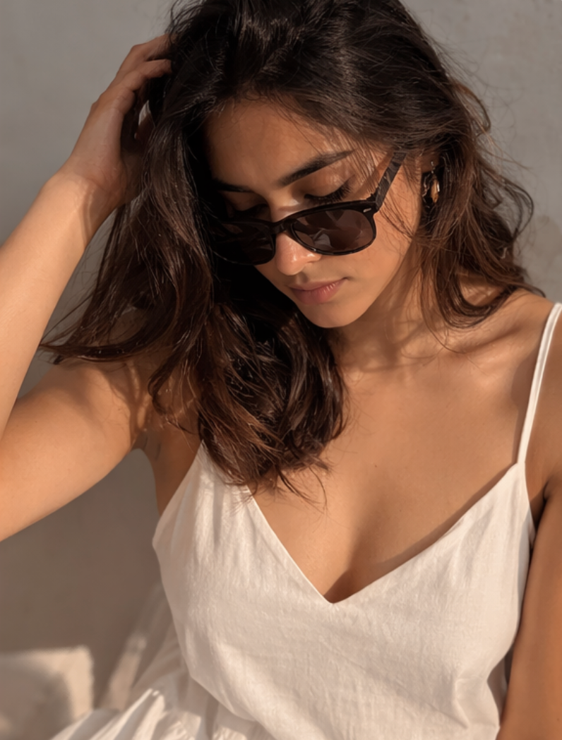 Amazing Cloudlight Cotton Dress worn by a model. Buy the best clothes from Thirtieth .in