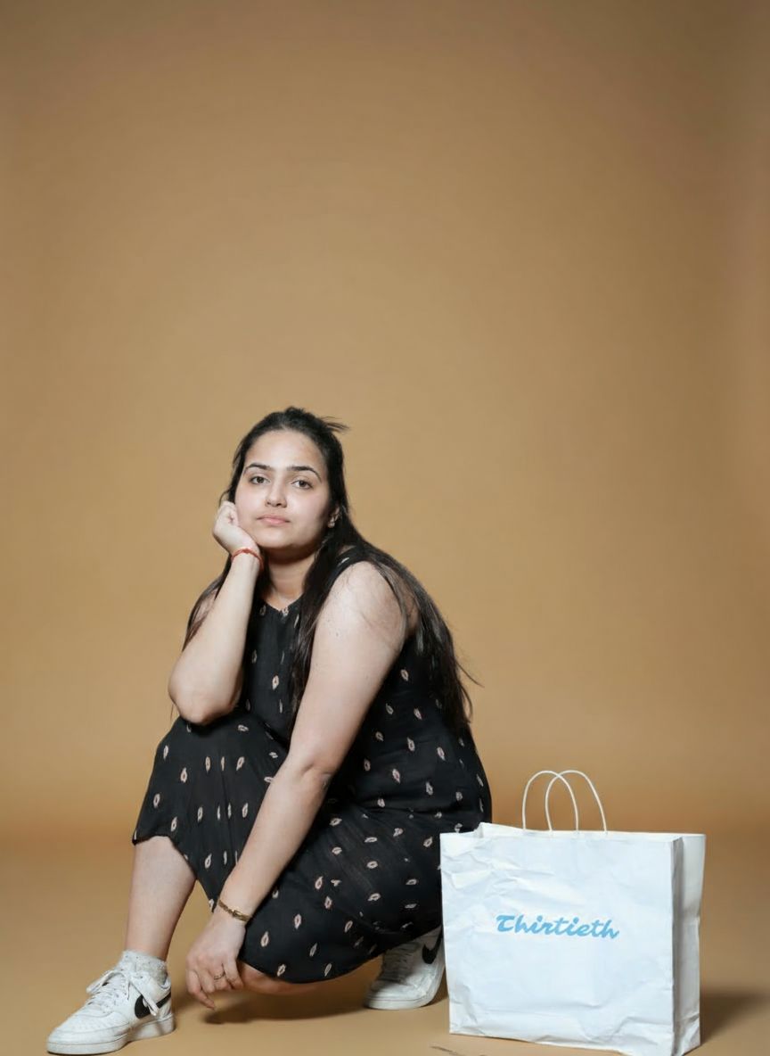 Shadow Bloom Ikkat Dress