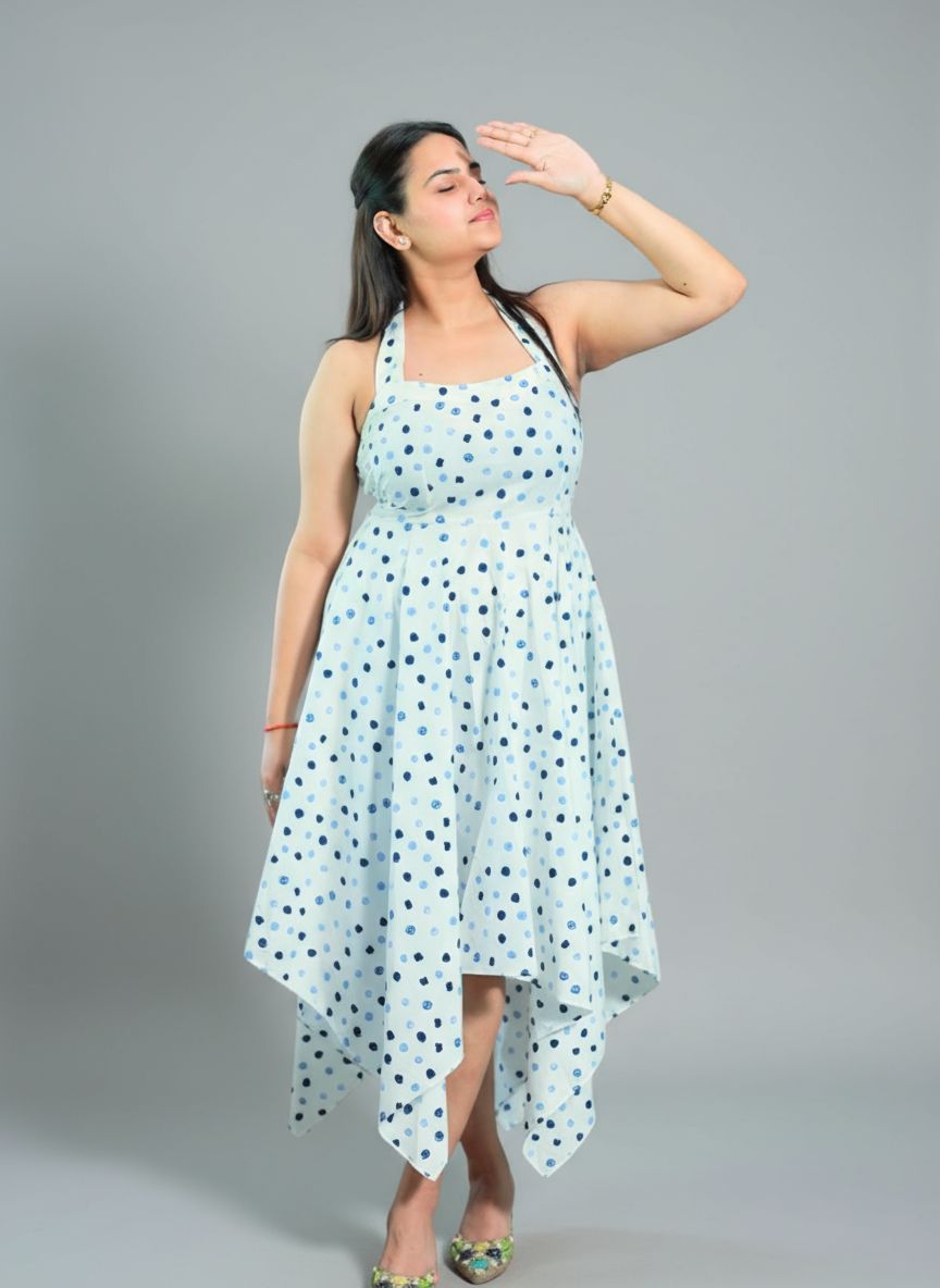 Raindrop Asymmetrical Dress