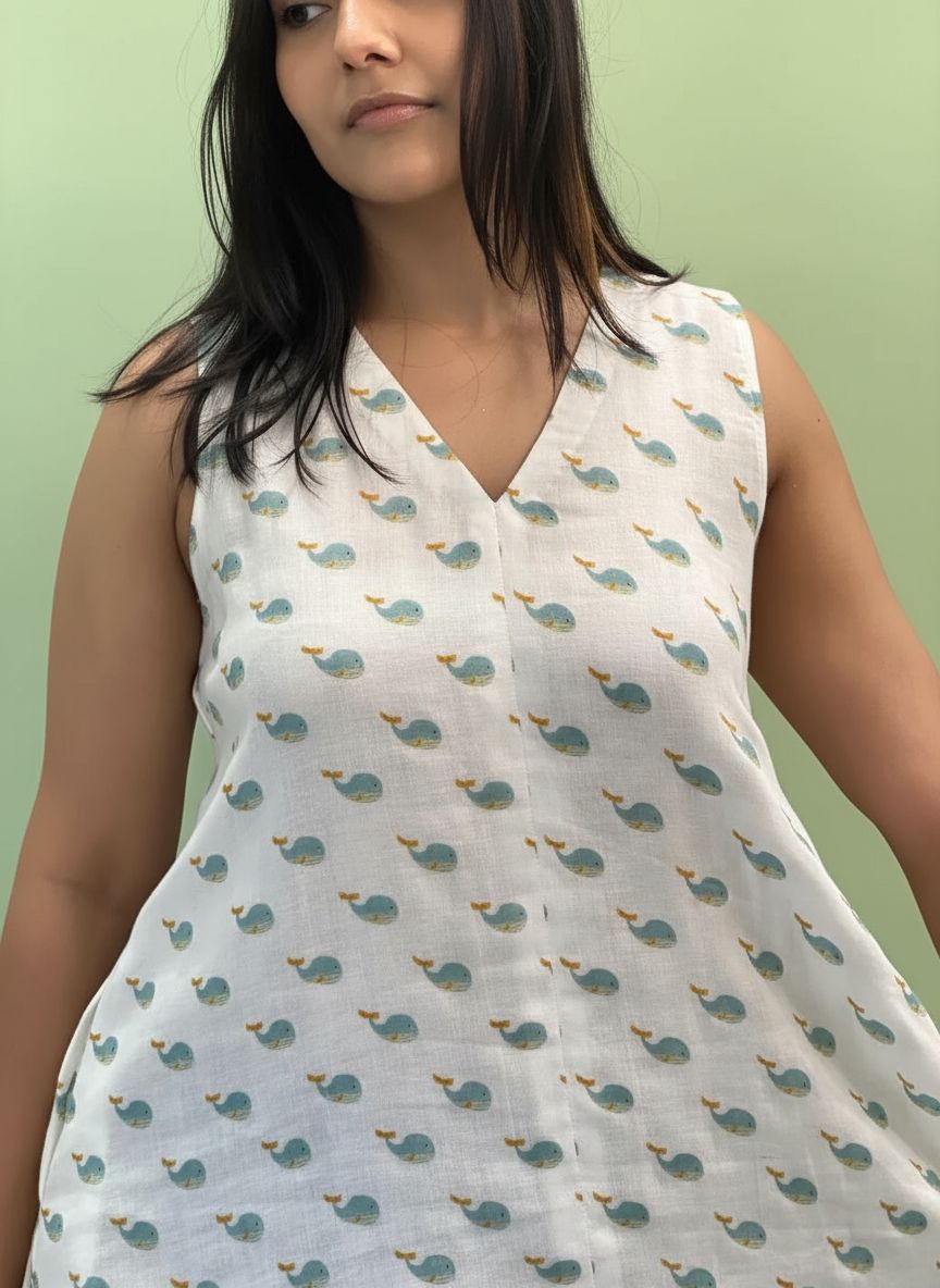 Soft-Flow A Line Cotton Dress