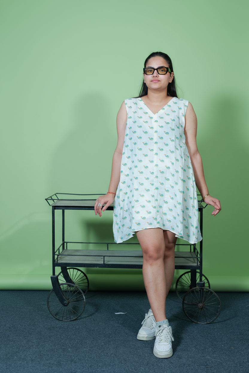 Soft-Flow A Line Cotton Dress